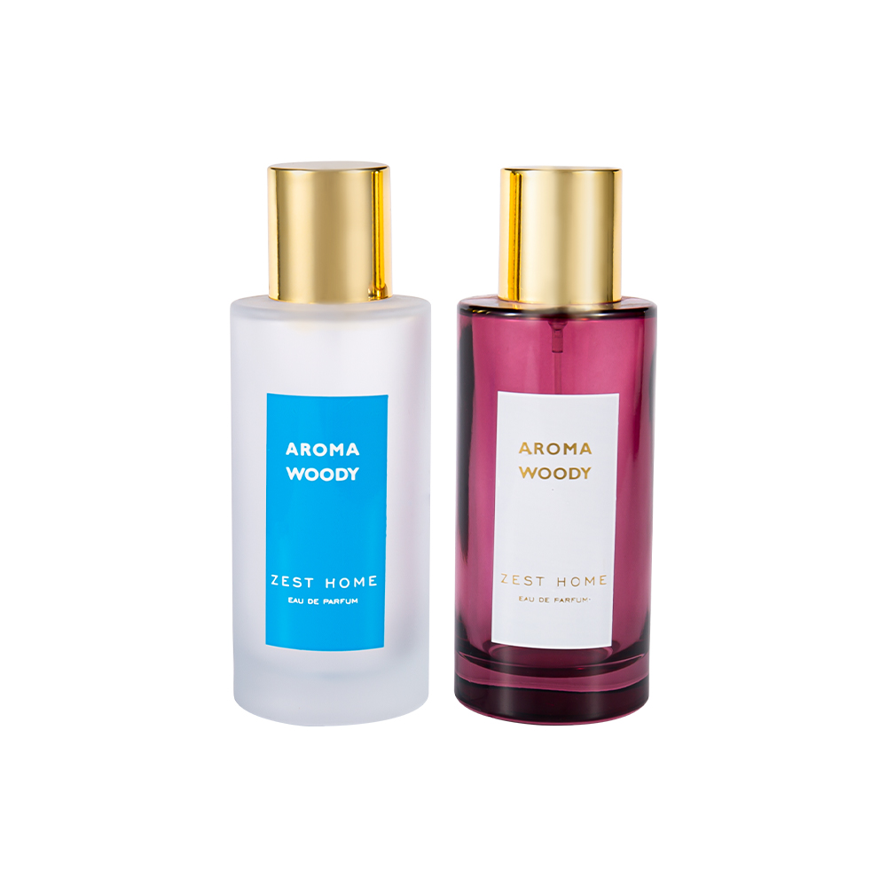 GC3989-WJ2388 100 مل بالجملة زجاجة عطر كلاسيكية متجمدة فاخرة باللون الذهبي